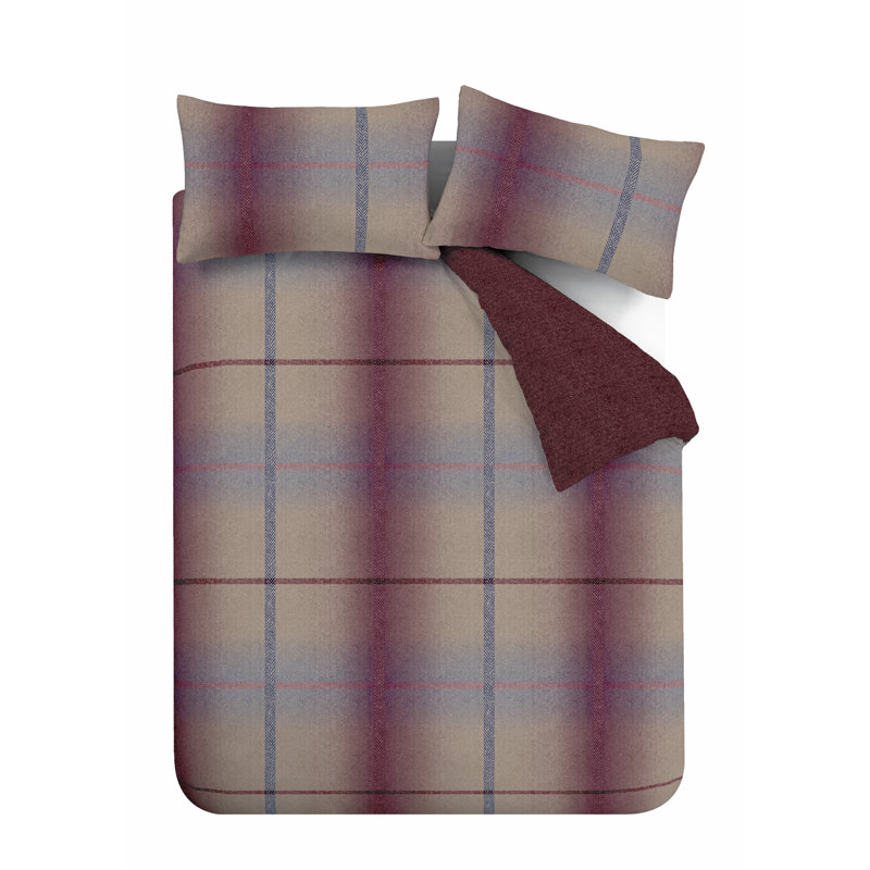 Catherine Lansfield Berwick Tweed Brushed Cotton Duvet Cover Set